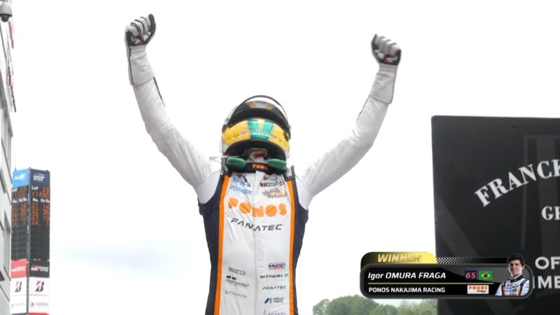 Igor Fraga Wins Again in Super Formula Race at Fuji