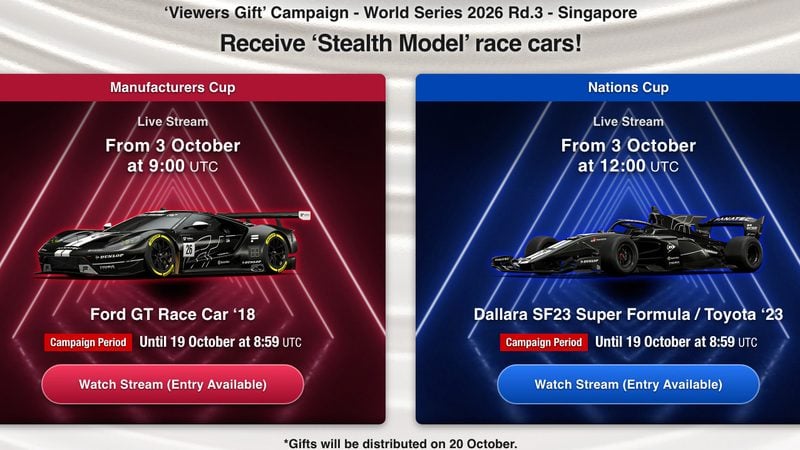 Gran Turismo 7’s Next Update to Bring More Free Stealth Cars,  Ford GT and Super Formula SF23